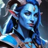 Blue Female Elf Diamond Painting