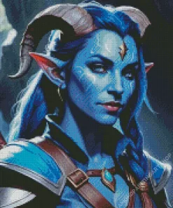 Blue Female Elf Diamond Painting