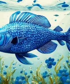 Blue Fish Diamond Painting