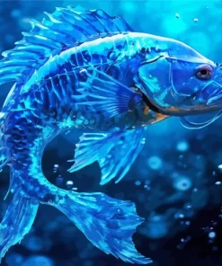 Blue Fish Underwater Diamond Painting
