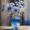 Blue Glass Vase Diamond Painting