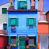 Blue House Burano Diamond Painting