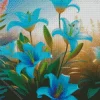 Blue Lilies Diamond Painting