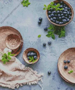 Blueberry In A Bowl Diamond Painting