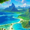 Bora Bora Beach Diamond Painting