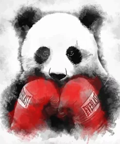 Boxer Panda Art Diamond Painting