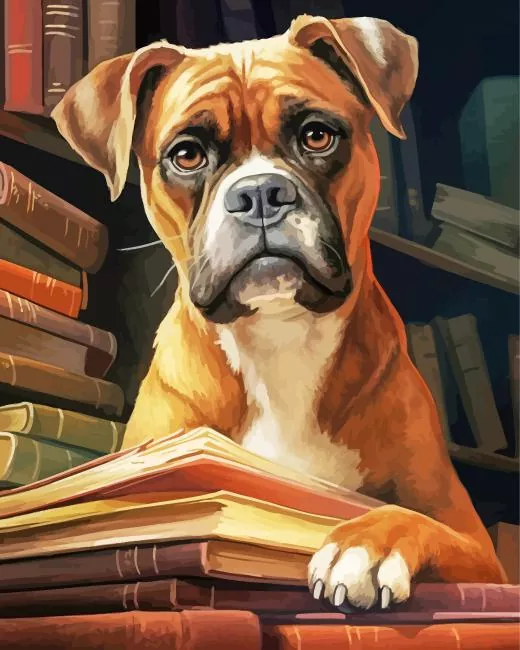 Brown Boxer Puppy Diamond Paintings Brown Boxer Puppy Diamond Painting