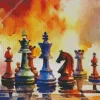 Chess Board Game Diamond Painting