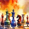 Chess Board Game Diamond Painting