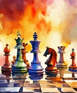 Chess Board Game Diamond Painting