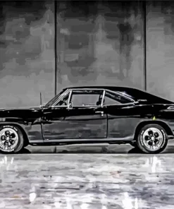 Classic Black 69 Charger Diamond Painting