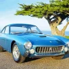 Classic Blue Ferrari Diamond Painting
