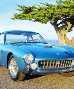 Classic Blue Ferrari Diamond Painting