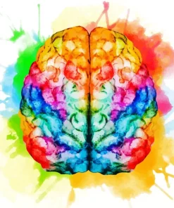 Colorful Brain Diamond Painting