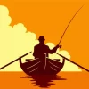 Fisherman On Boat Silhouette Diamond Painting