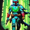 Illustration Boba Fett Diamond Painting