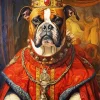 King Boxer Brown Dog Diamond Painting