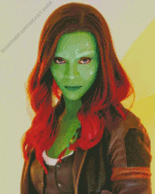 Marvel Gamora Diamond By Numbers Marvel Gamora Diamond Painting