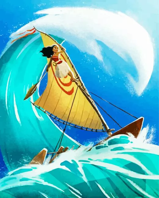Moana Boat Diamond Dotz Moana Boat Diamond Painting