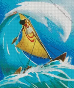 Moana Boat Diamond Painting