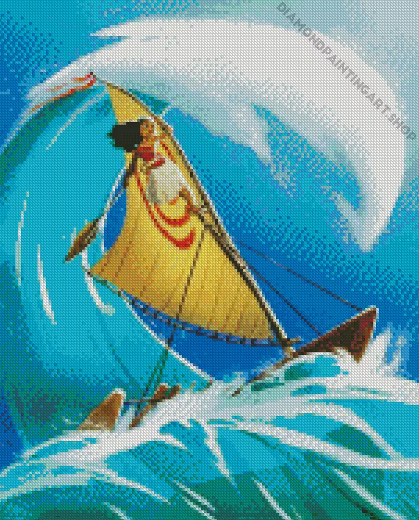 Moana Boat Diamond Paints Moana Boat Diamond Painting