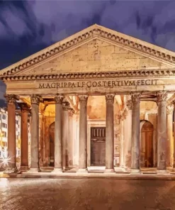 Pantheon Rome Diamond Painting
