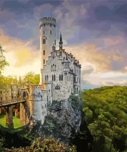 Schloss Lichtenstein Castle Diamond Painting