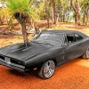 Vintage Black 69 Charger Diamond Painting