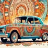 Vintage Bohemian Car Diamond Painting