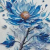 Aesthetic Blue Flower Diamond Painting