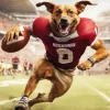 Aesthetic Dog Playing Football Diamond Painting