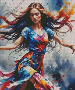 Aesthetic Female Dancer Diamond Painting