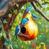 Aesthetic Gourd Birdhouse Art Diamond Painting