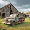 Aesthetic Truck Barns Diamond Painting