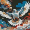 Aesthetic Dove Diamond Painting