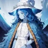 Anime Blue Witch Diamond Painting