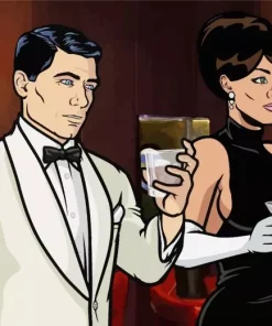 Archer And Lana Diamond Painting