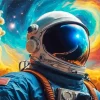 Astronaut Art Diamond Painting