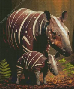 Baby Tapir Diamond Painting