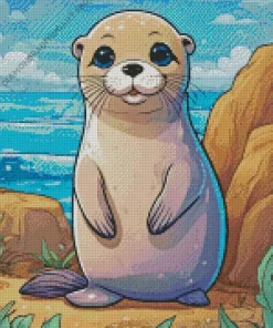 Baby Walrus Diamond Painting
