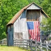 Barn With American Flag Diamond Painting