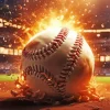 Baseball Fire Diamond Painting