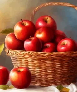 Basket Of Apples Diamond Painting