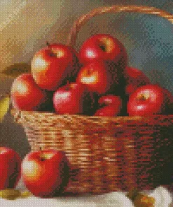 Basket Of Apples Diamond Painting