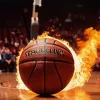Basketball On Fire Diamond Painting