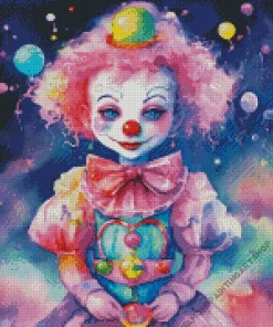 Beautiful Female Clown Diamond Painting