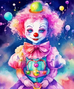 Beautiful Female Clown Diamond Painting