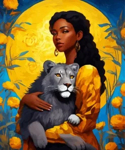 Beauty And The Lion Diamond Painting