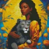 Beauty And The Lion Diamond Painting