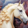 Beige Horse Diamond Painting